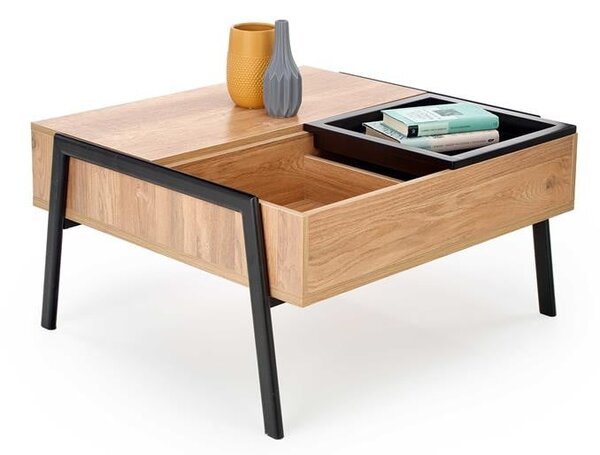 Tavolino da caffè Podium - L85 x L80 x H43/64 cm