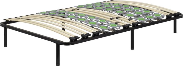 Rete a doghe i-flair 100x200 cm su gambe, letto per ospiti Ergo IF55 con molle a tazza e contenitore - adatto a tutti i materassi e letti