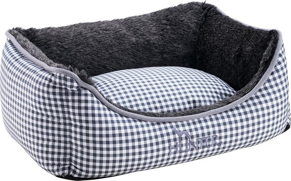 Divano per cani Hunter Astana 80x60 cm a quadri, con peluche