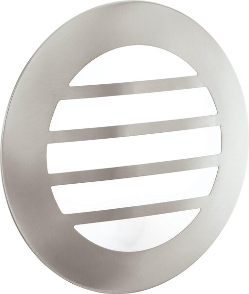 EGLO CITY 2, Lampada da esterno da parete/soffitto, Acciaio inossidabile, Bianco, Plastica, Acciaio inossidabile, IP44, Ingresso, Garage, Giardino, Terrazza, GX53