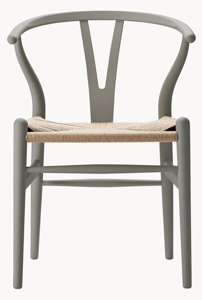 Sedia in legno con seduta intrecciata CH24 Wishbone Chair