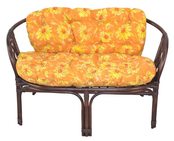 Panca in rattan con cuscino Sonja