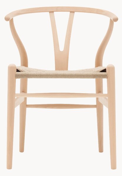 Sedia in legno con seduta intrecciata CH24 Wishbone Chair
