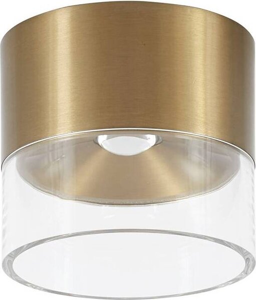 Lindby Plafoniera LED Dalila, oro, Ø 10 cm, alluminio