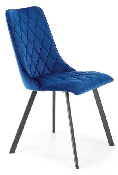 Sedia K450 velluto blu navy