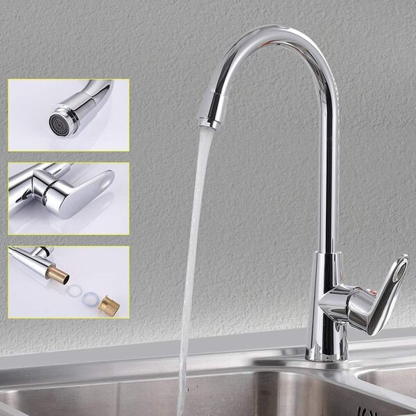 Solidchoice - Miscelatore per cucina, per acqua calda e fredda