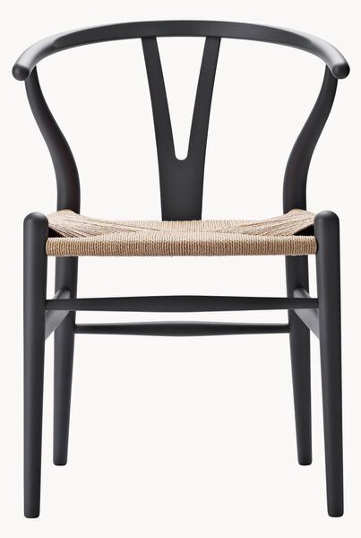 Sedia in legno con seduta intrecciata CH24 Wishbone Chair
