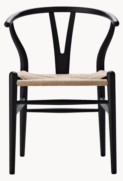 Sedia in legno con seduta intrecciata CH24 Wishbone Chair