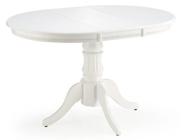 Tavolo allungabile William bianco - L90/124 x l90 x h75 cm