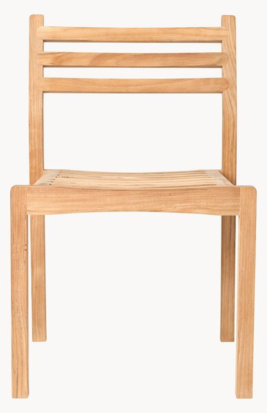 Sedia da giardino impilabile in legno di teak AH501