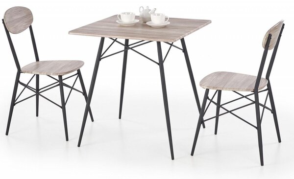 Set da pranzo Kabir con 2 sedie
