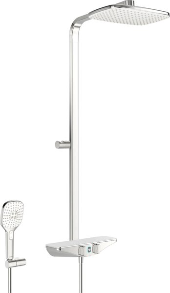 Hansa Emotion - Set doccia Wellfit con termostatico, 360x220 mm, bianco/cromo 5865017282