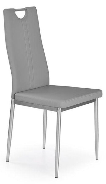 Sedia K202 ecopelle grigia