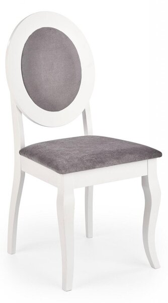 Sedia Barock materiale grigio bianco