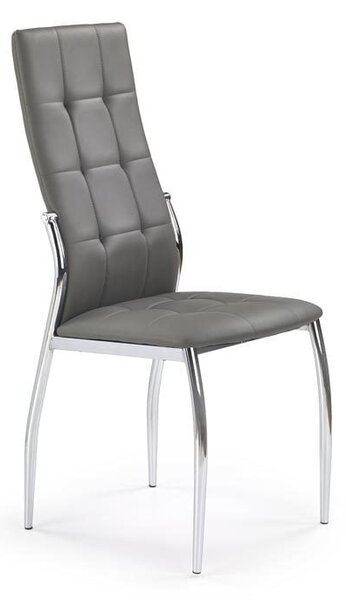 Sedia K209 ecopelle grigia