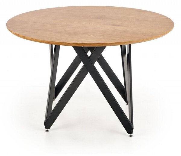 Tavolo Mozambik in rovere dorato - d120xh75 cm