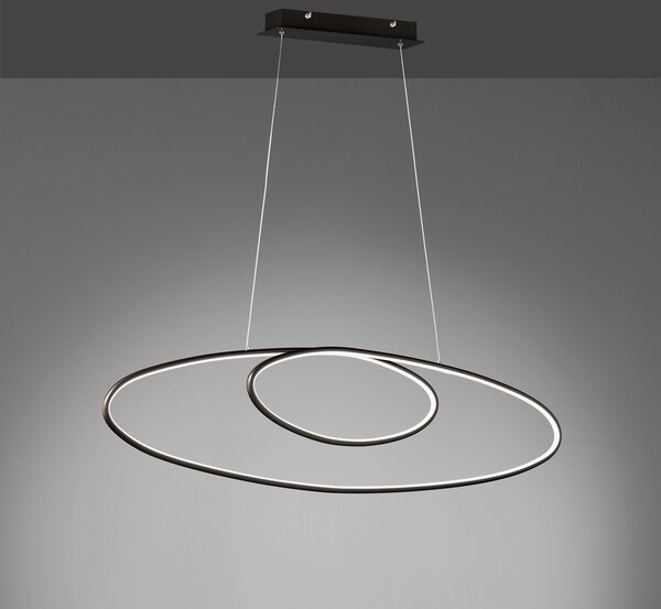 Grande lampada a sospensione a LED per il tavolo da pranzo, lampada ad anello per il soggiorno sopra il tavolino
