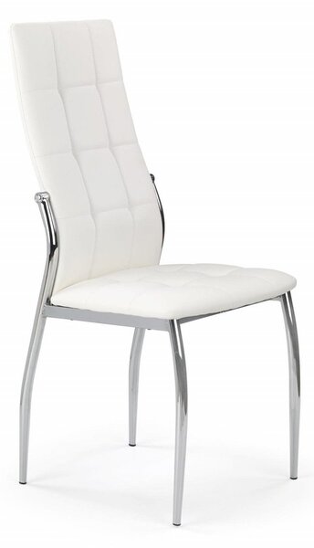 Sedia K209 in ecopelle bianca