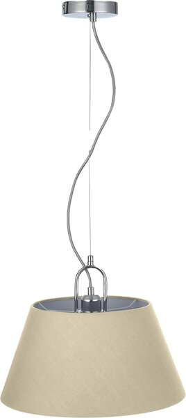 GTV - Lampada da soffitto Kasel | Lampada a sospensione ?40 cm di larghezza Lampada da soggiorno Lampada da tavolo da pranzo Lampada da sala da pranzo E27 Monocolore 1 fiamma | Crema | AC220-240V, 50/60Hz, 1*E27, max.40W