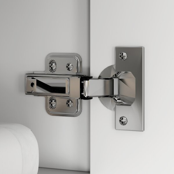 HOMCOM Mobiletto con Specchio da Bagno, Mobiletto da Bagno con 3 Porte Specchiate, Montaggio a Parete, 90 x 15,5 x 60 cm, Truciolato, Bianco | Aosom Italy