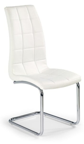Sedia K147 in ecopelle bianco