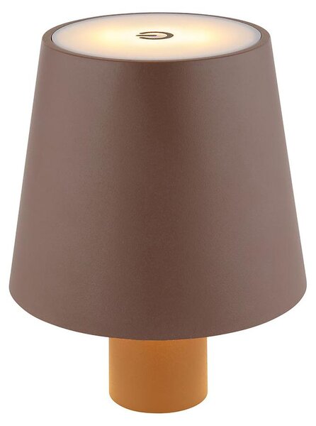 Lampada da tavolo senza fili con batteria ricaricabile Touch dimmer Lampada da tavolo Lampada a bottiglia 58438BRS
