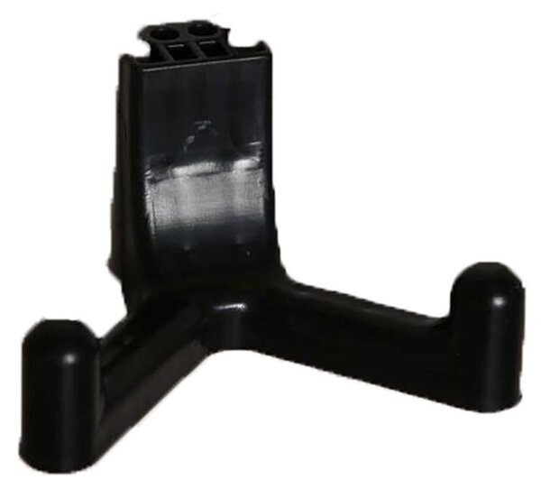 Ganci da parete Lifetime per casetta da giardino in plastica, set da 6 pezzi, nero, 10x10 cm