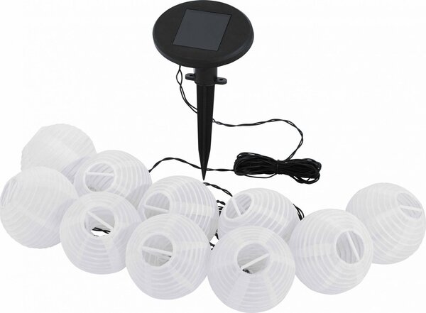 EGLO SOLAR, Illuminazione da esterno interrata, Nero, Carta, Plastica, IP20, Classe III, Bianco