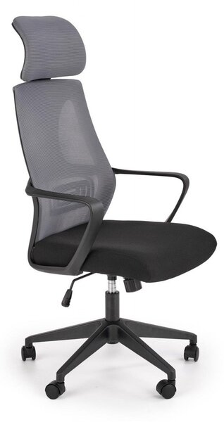 Sedia da ufficio Valdez in grigio/nero