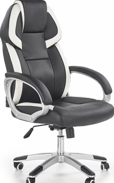Sedia da ufficio Barton in bianco nero