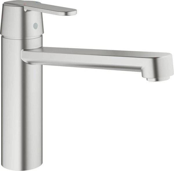 Rubinetto per lavello Grohe Get supersteel, bocca di media altezza