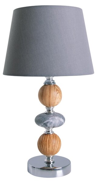 Lampada da tavolo Araga E14 Ø20cm grigio