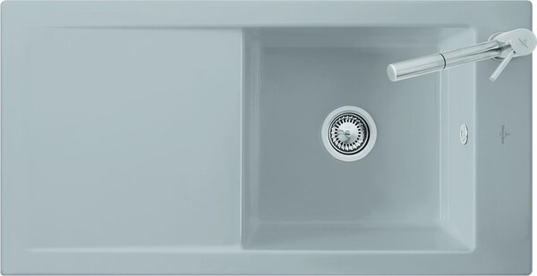 Lavello Villeroy & Boch 60 TIMELINE 1000 x 510 mm funzionamento manuale timbro