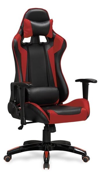 Sedia da ufficio Defender in nero rosso