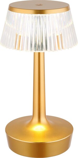 Lampada da tavolo senza fili con batteria ricaricabile touch dimmer lampada da tavolo in cristallo ottone 28079M