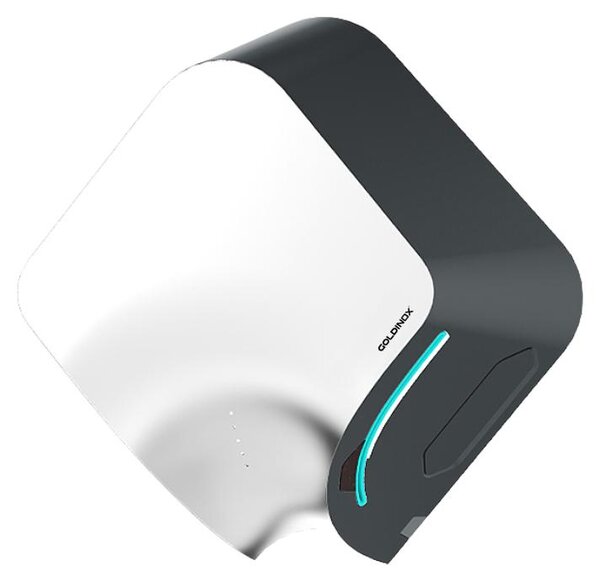 Asciugamani elettrico con sensore a infrarossi, modello "Side Blade", color argento, con filtro HEPA PREMIUM - GOLDINOX