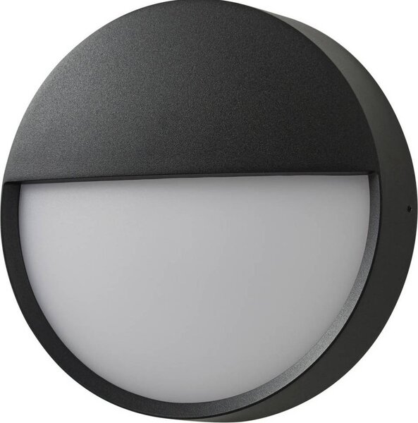 Arcchio LED lampada da parete per esterni Gravo, Ø 25 cm, nero, IP65