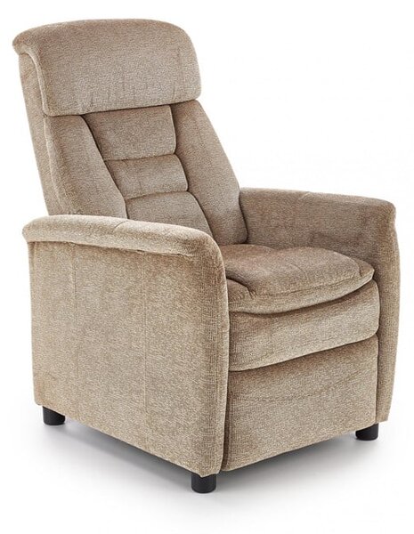Poltrona reclinabile Jordan in tessuto beige - H106 cm