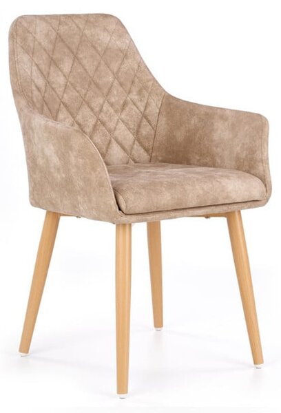 Sedia imbottita K287 beige - H 85 cm