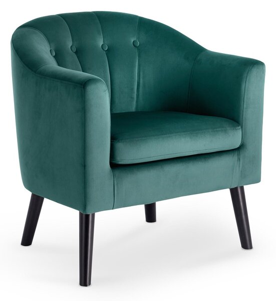 Poltrona Marshal in velluto verde - H 75 cm