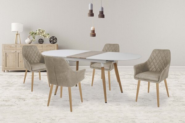 Tavolo in MDF Caliber - L 160-200 x l 90 x h 76 cm
