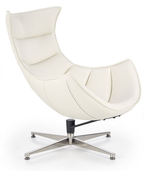 Poltrona imbottita Luxor in bianco - H 96 cm
