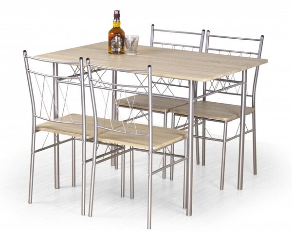 Set tavolo MDF + 4 sedie Faust