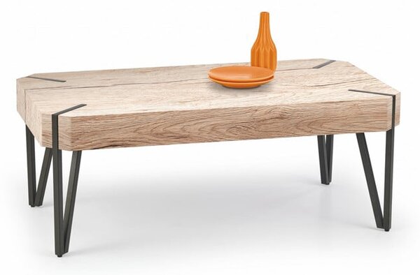 Tavolino da caffè Emily in rovere - L 110 x L 60 x H 42 cm