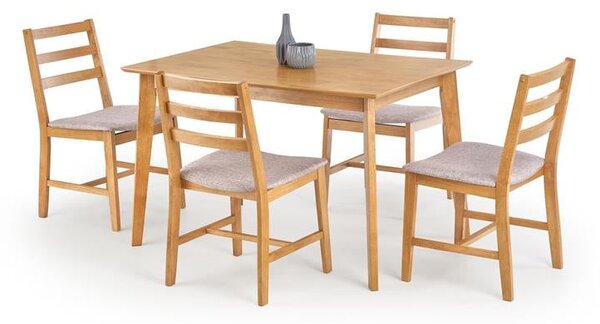 Set da pranzo Cordoba + 4 sedie in rovere chiaro