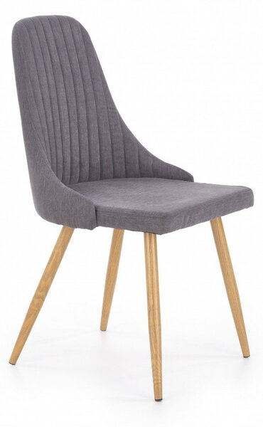Sedia in tessuto K285 grigio scuro - H 85 cm