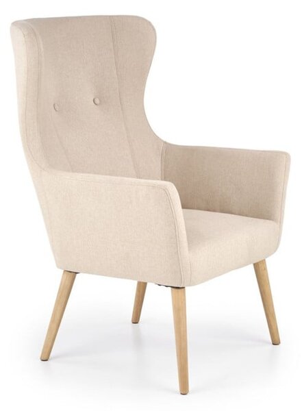 Poltrona imbottita Cotto beige - H 99 cm