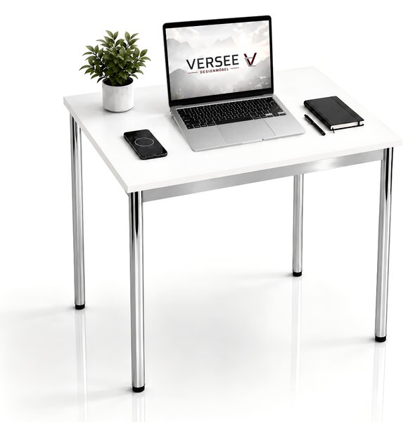 Scrivania / tavolo da conferenza VERSEE VST1 100x75 cm bianco - regolabile in altezza, stabile