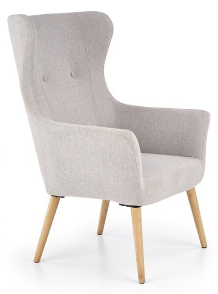 Poltrona imbottita Cotto grigio chiaro - H 99 cm
