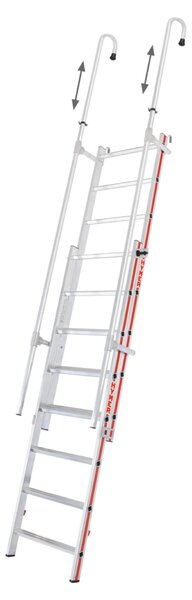 Scala a gancio Hymer Scala a spinta Scala a mensola a gancio 2x8 pioli